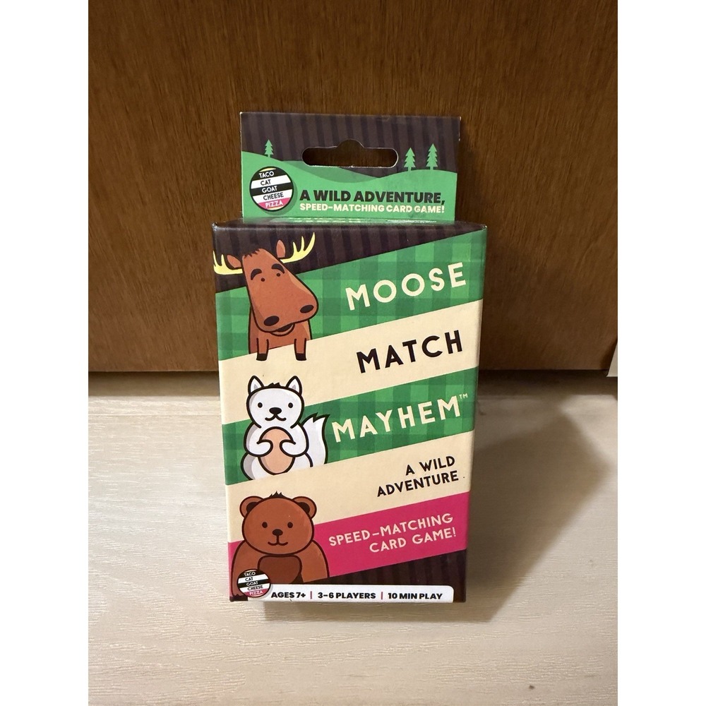Moose Match Mayhem - A Wild Adventure Card Game - Ages 7+ New In Box
